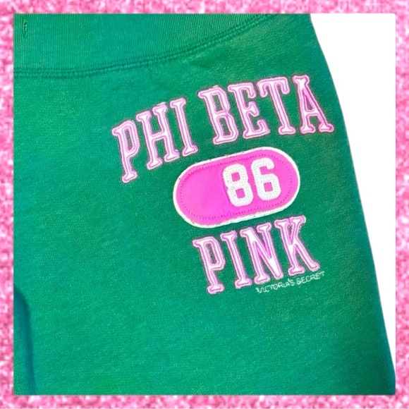 Vintage PINK Phi Beta Pink Sweats - Picture 3 of 7
